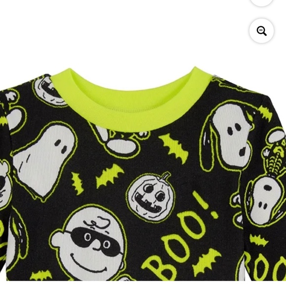 Peanut’s Kids Halloween Unisex 2 PC Pajama Set Size 6 - Picture 3 of 6
